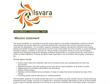 Tablet Screenshot of isvarafoundation.org